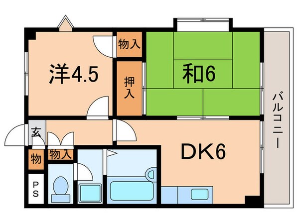 第14サンライズイトウの物件間取画像